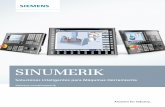 SINUMERIK -   · PDF fileMayor productividad con SINUMERIK Con sus CNC SINUMERIK, Siemens ofrece soluciones de automatización de alta productividad para la planta, el taller de