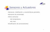Sensores y Actuadores - Portal del Área de Ingeniería de ... · PDF file2 Definiciones (DRAE) Sensor: Dispositivoquedetectauna determinadaacciónexterna,temperatura, presión,etc.,ylatrasmiteadecuadamente.