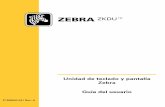 Unidad de teclado y pantalla Zebra Guía del usuario · PDF fileProgramar la impresora que tiene EPL y ZKDU para el idioma y la variación