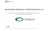 SEMBRANDO PÉRDIDAS II - · PDF file1 SEMBRANDO PÉRDIDAS II EL IMPACTO DEL TTIP EN LA AGRICULTURA Y LA GANADERÍA ESPAÑOLAS Informe realizado por COAG. Coordinadora de Organizaciones