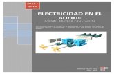 ELECTRICIDAD EN EL BUQUE - · PDF fileBASES CLAVIJAS Y ENCHUFES. 6. ... INSTALACIONES DE ALUMBRADO (navegación y ... la intensidad de corriente o corriente eléctrica se define como