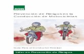 Prevención de Riesgos en la Conducción de Motocicletas · PDF fileRepresentante de los Trabajadores Eugenio Heiremans D. ... en la ruta y su uso se encuentra limitado por condi-