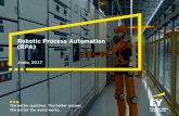 Robotic Process Automation (RPA) - · PDF fileLos proyectos RPA toman de 9 a 12 meses, con un retorno sobre la inversión menor a 1 año ... Batch RH Finanzas & Contabilidad Nómina