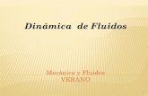 Mecánica de Fluidos - · PDF fileDinámica de Fluidos Mecánica y Fluidos VERANO 1 . Temas ... Circulación de Fluidos Viscosos Hay fluidos más viscosos que otros. Esta propiedad