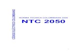 NORMA TECNICA COLOMBIANA 2050 NTC 2050 - …cÓdigo elÉctrico colombiano norma tecnica colombiana 2050ntc 2050 . 2 ... 313 secciÓn 426 ... lugares clase 1, ...idrd.gov.co/sitio/idrd/sites/default/files/imagenes/ntc