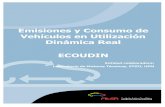 Emisiones y Consumo de Vehículos en Utilización Dinámica ... · PDF filede forma modal en dos vehículos, uno diesel y otro de gasolina, utilizando dos tecnologías diferentes.