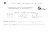 CENTRO DE ESTUDIOS CIENTIFICOS Y … ALGEBRA 2017.pdf · 2.2 Identifica productos notables y la factorización de expresiones algebraicas en un ambiente matemático. 2.3 Utiliza los