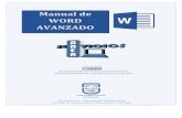 Manual de WORD AVANZADO - Departamento de · PDF fileManual de WORD AVANZADO Página 6 Luego de elegir la plantilla que deseo debe presionar el botón “descargar” para que la misma