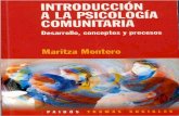Montero, M. Introducción a la psicología comunitaria ... n a la... · PDF fileFases en el desarrollo de la psicología comunitaria ... El paradigma de la psicología comunitaria