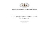 Un poema místico: “Altazor” - uvadoc.uva.esuvadoc.uva.es/bitstream/10324/15734/1/TFG_F_2015_11.pdf · 4 INTRODUCCIÓN Lo que pretendo con este trabajo es realizar un análisis