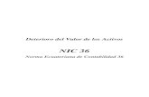 NIC 36 - kva.com.ec · PDF fileNIC 36: Deterioro del Valor de los Activos 7 CONTENIDO Norma Internacional de Contabilidad NIC 36 Deterioro del Valor de los Activos Objetivo Alcance