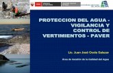 PROTECCION DEL AGUA - VIGILANCIA Y CONTROL DE n del agua vigilancia y... · PDF filecausa efectos adversos en la biota, causa disfunción de los sistemas ecológicos por ... fecales