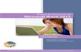 Manual de instrucción de Microsoft Word 2013 · PDF fileManual de instrucción de Microsoft Word 201: Uso básico & Ilustración 3 Los menús y barras de herramientas tradicionales