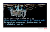 Aislamiento y Componentes de Transformador Portafolio de  · PDF fileBujes secos de transformadores –ABB Suiza, Micafil Tipo EasyDry