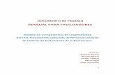 MANUAL PARA FACILITADORES - Red de Integración · PDF file1 DOCUMENTO DE TRABAJO MANUAL PARA FACILITADORES Modelo de Competencias de Empleabilidad para las Transiciones Laborales