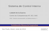 Sistema de Control Interno - cemla. · PDF fileSistema de Control Interno Lizbeth De la Guerra Centro de Competencias AT, SCI, SAC DGRV - Deutscher Genossenschafts- und Raiffeisenverband