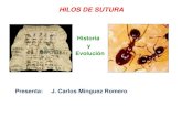 HILOS DE SUTURA. - caumas.orgcaumas.org/wp-content/uploads/2015/03/17-hilos-de-sutura-power... · sintetizados en 1949 y utilizados para el cierre en ... También se usan como sellantes