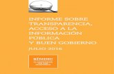 INFORME SOBRE TRANSPARENCIA, ACCESO A LA … llei transparencia a... · Síndic de Greuges de Catalunya 1ª edición: Julio de 2016 Informe sobre transparencia, acceso a la información
