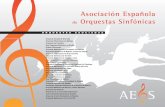 de Orquestas Sinfónicas - aeos.es · PDF fileReal Orquesta Sinfónica de Sevilla Oviedo Filarmonía Orquesta Sinfónica del Principado de Asturias Orquestra Simfònica de Balears