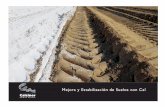 CALCINOR SUELOS:CALCINOR SUELOS - anfacal.organfacal.org/.../JM-Estabilizacion_de_suelos_folleto_F_Upload.pdf · Centrándonos en el tratamiento de suelos, recordemos la famosa Vía