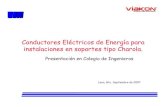 Conductores Eléctricos de Energía para instalaciones en ... · PDF fileCapacidad de conducción de corriente para multiconductores aislados hasta 2000 V soportados en charola tipo