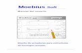 Manual del usuario - MOEBIUS SOFT del usuario.pdf · de armaduras y secciones transversales para generar la planilla de doblado de armaduras. Microsoft Excel, ...