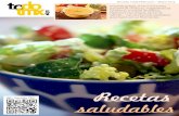 Recetas -  · PDF fileRecetas saludables Revista TodoTMX.com – May0 2014 QR - Versión PDF Ensalada griega, arroz a la naranja, panaché de verduras, magdalenas de