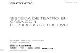 SISTEMA DE TEATRO EN CASA CON REPRODUCTOR · PDF file2es nombre del producto: sistema de teatro en casa con reproductor de dvd modelo: dav-jz8888k por favor lea detalladamente este