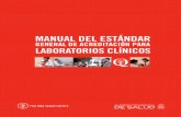 MANUAL DEL ESTÁNDAR - · PDF fileComponente APL Laboratorio clínico 23 V. Glosario 24 Anexo: Pauta de Cotejo. ... Manual del Estándar General de Acreditación para Laboratorios