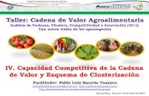 Presentación de PowerPoint - Pablo Saravia Tasayco · PDF fileTaller: Cadena de Valor Agroalimentarias –3C + i. Una nueva visión de los agronegocios ... Mapeo de la Cadena Ganado