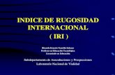 INDICE DE RUGOSIDAD INTERNACIONAL ( IRI ) - · PDF file• El Banco Mundial propuso el Índice Internacional de Rugosidad (IRI) que se basa en un modelo matemático denominado “cuarto