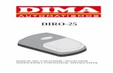 DIRO-25 - Dima Automatismosdimaautomatismos.com/image/data/manuales/Seccionales/DIRO25.pdf · DIAGRAMA DE CABLEADO ... 7.- Colocar el automatismo en soporte de la chapa, de forma