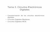 Tema 3. Circuitos Electrónicos Digitalespersonales.unican.es/manzanom/Planantiguo/EDigitalI/Tema_III.pdf · Circuitos digitales Un circuito digital se puede realizar en diversas