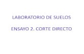 LABORATORIO DE SUELOS ENSAYO 2. CORTE DIRECTOalbatros.uis.edu.co/eisi/ArchivosProfesores/U9186/CORTE.pdf · corte de los suelos, ángulo de fricción (Ø) y ... Aplicable a arcillas