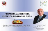 PRIMERA AUDIENCIA PUBLICA REGIONAL 2009 - Inicio publica/Informe Audiencia... · PLAN DE DESARROLLO REGIONAL CONCERTADO 2007 –2011 ... Promover el Desarrollo Humano y la Mejora