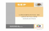 Lineamientos de Orientación Educativa SEP - …cobaem.edu.mx/nuevo_portal/images/Lineamiento_de_O.Educativa.pdf · 4.1.1 Competencias del personal responsable de la Orientación