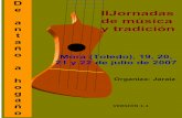 D e IIJornadas a de música n y tradición t a ñ o Mora ... · PDF fileCon el profesor de guitarra, ... Totanera, Taranta de Linares, Fandangos de ... Diquela, Festival Flamenco de