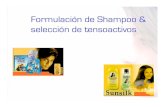 Formulación de Shampoo & selección de tensoactivosdepa.fquim.unam.mx/amyd/archivero/ShampooPres_4756.pdf · Shampoo con TA dejan el cabello difícil de peinar aún mojado, y deja