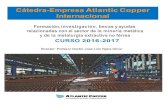 Cátedra Empresa Atlantic Copper Internacional Atlantic... · programa formativo en Últimos desarrollos e innovaciÓn en metalurgia extractiva no fÉrrea ...