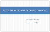 RETOS PARA AFRONTAR EL CAMBIO CLIMATICO - …cca.org.pe/PDF/Retos-para-Afrontar-el-Cambio-Climatico-Nelly... · reservorios El agua se desplaza ... No requiere energía para la operación