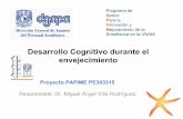 Desarrollo Cognitivo durante el envejecimiento - · PDF fileestrés, la depresión y la ansiedad ... atrofia cerebral que empieza alrededor de los 40 años, sobre todo en las regiones