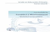 Fonética y Morfosintaxis - · PDF fileLa asignatura “Fonética y Morfosintaxis” proporciona al alumno conocimientos ... soluciones a un público tanto especializado como no especializado