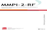 MMPI-2-RF - Inventario Multifásico de Personalidad de ... · PDF fileCaso ilustrativo Pág.: 2 INTRODUCCIÓN El MMPI-2-RF es un cuestionario de evaluación de la personalidad diseñado