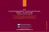 IX CONGRESO NACIONAL DEL COLOR - RUA: Principalrua.ua.es/dspace/bitstream/10045/16379/1/actas_IX_CNC_36.pdf · IX CNC -Libro de Actas- El IX Congreso Nacional de Color cuenta con