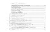 TABLA DE CONTENIDO ESPECIFICACIONES TECNICAS 5 · PDF fileestruturas de concreto simple ... tecnología del concreto..... 12 estructuras de concreto armado ..... 20 7 concreto armado