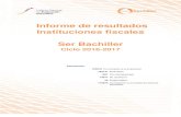Informe de resultados Instituciones fiscales Ser · PDF fileDescubrimiento de patrones en series alfanuméricas Razones y proporciones Estimación de porcentajes Relaciones y patrones