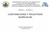 CONTABILIDAD Y REGISTROS AGRÍCOLAS - ucv.veucv.ve/fileadmin/user_upload/facultad_agronomia/Economia/Etapa_II... · universidad central de venezuela facultad de agronomÍa departamento