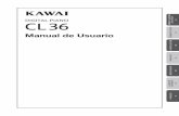 Manual de Usuario - kawai- · PDF fileEste piano digital de Kawai es un instrumento revolucionario de teclado, combinando el ultimo en avanzas tecnologías con