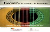 Correo: festibagui@gmail - · PDF fileinstrumentos de cuerda pulsada de la región Andina (Tiple, Guitarra y Bandola). Todos los participantes del festival deben asistir a estos talleres