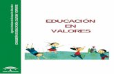 EDUCACIÓN EN VALORES - Junta de Andalucía · PDF fileEDUCACIÓN EN VALORES 5 AGENCIA ANDALUZA DE EVALUACIÓN EDUCATIVA 1. OBJETIVOS DEL PROGRAMA DE EDUCACIÓN EN VALORES La